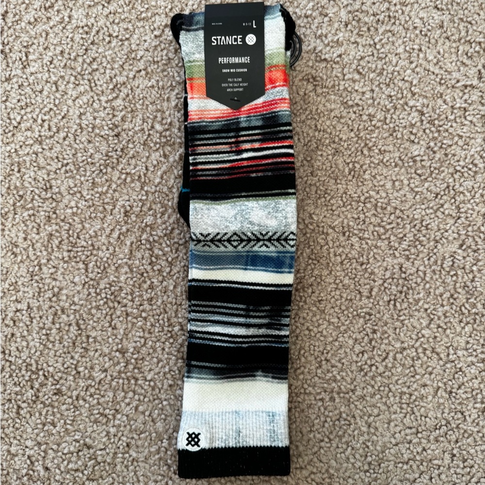Stance Feel 360 MLB Diamond Pro Strip OTC Socks Size Large 9-13 Tradition Black